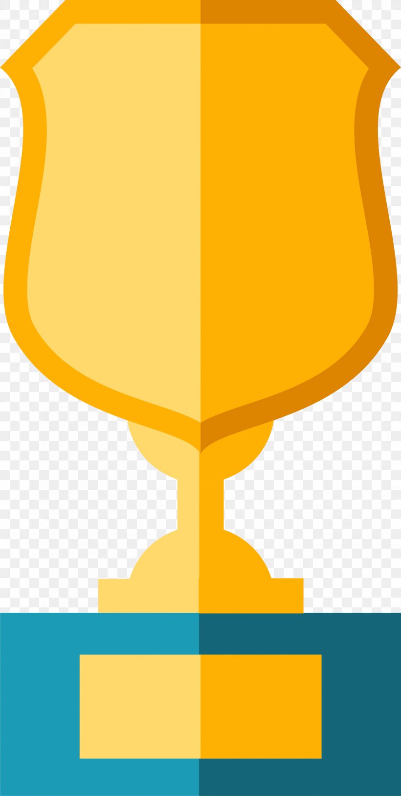 Yellow Trophy Clip Art, PNG, 2500x4957px, Yellow, Area, Concepteur, Designer, Drinkware Download Free