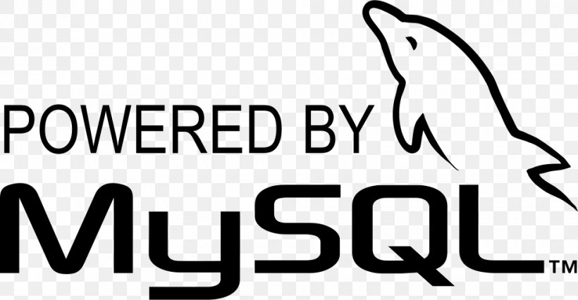 Logo Clip Art MySQL Font, PNG, 980x510px, Logo, Area, Artwork, Black, Black And White Download Free