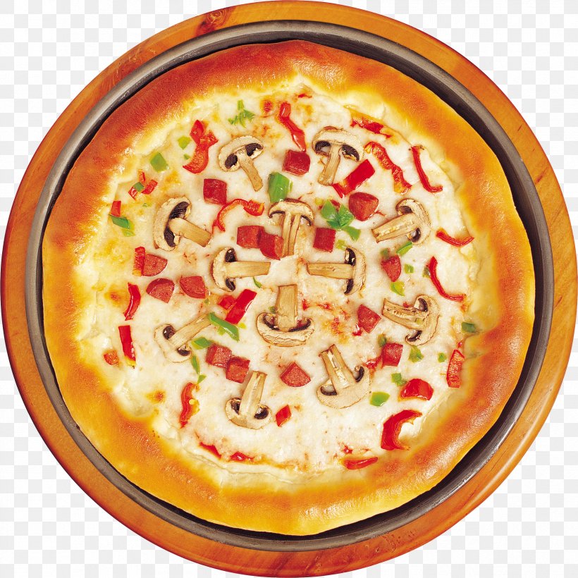 Pizza Fast Food Vegetarian Cuisine European Cuisine Sushi, PNG, 2422x2422px, Pizza, American Food, Cuisine, Dish, European Cuisine Download Free