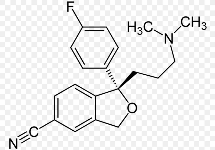 Citalopram Molecule Chemical Compound Chemical Formula Chemistry, PNG, 768x573px, Watercolor, Cartoon, Flower, Frame, Heart Download Free