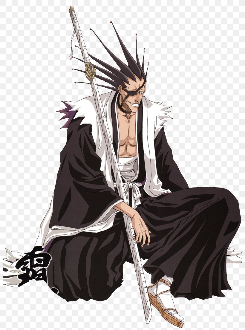 Kenpachi Zaraki Sōsuke Aizen Mayuri Kurotsuchi Rukia Kuchiki Bleach Png 800x1107px Watercolor Cartoon Flower Frame Heart