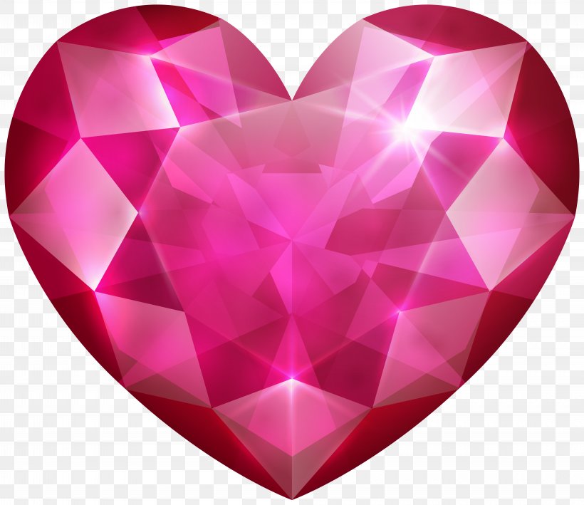 Clip Art Heart Image Illustration, PNG, 8000x6919px, Heart, Crystal, Gemstone, Love, Magenta Download Free