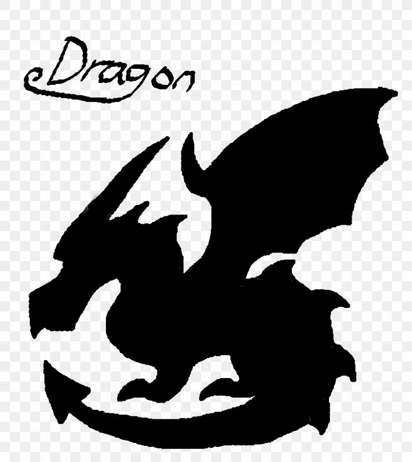 Dragon Fantasy Silhouette Clip Art, PNG, 844x947px, Dragon, Art, Artwork, Black, Black And White Download Free