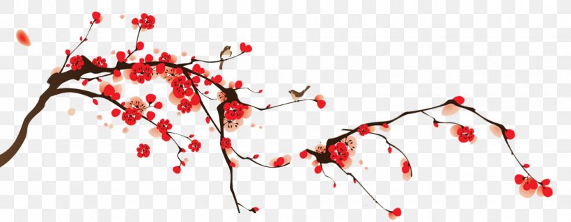 Painting Drawing Cherry Blossom Art, PNG, 1339x521px, Painting, Art, Blossom, Branch, Brush Download Free
