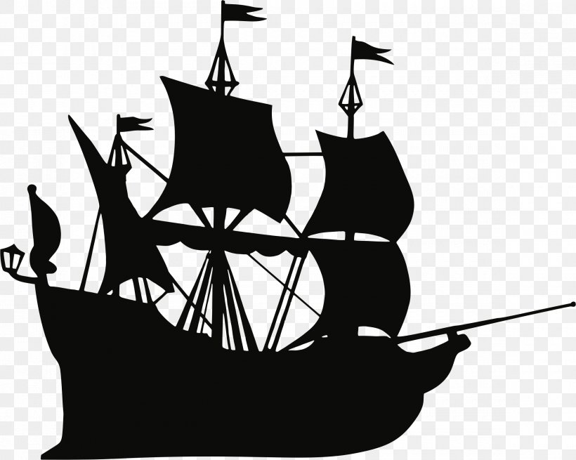 Sailing Ship Piracy, PNG, 2320x1854px, Ship, Black And White, Boat, Caravel, Carrack Download Free