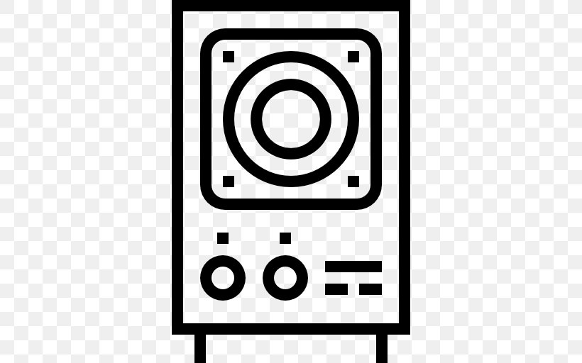 Loudspeaker Audio Electronics, PNG, 512x512px, Loudspeaker, Area, Audio Electronics, Black And White, Cleaning Download Free