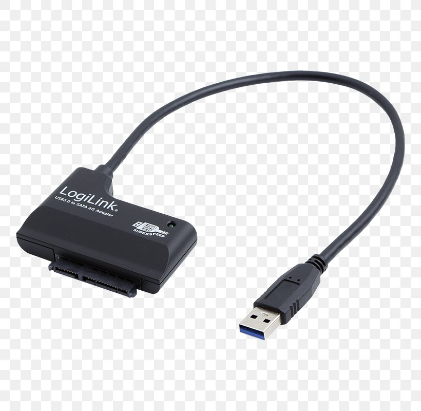Serial ATA USB 3.0 Parallel ATA Adapter, PNG, 800x800px, Serial Ata, Ac Adapter, Adapter, Cable, Computer Download Free