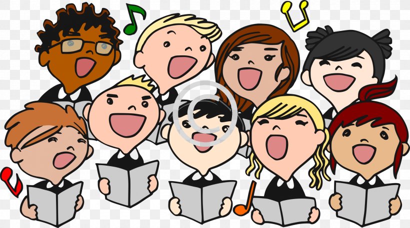 Choir Men's Chorus Clip Art, PNG, 2400x1338px, Watercolor, Cartoon, Flower, Frame, Heart Download Free