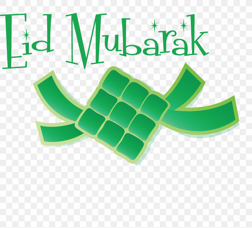 Eid Mubarak Ketupat, PNG, 3000x2716px, Eid Mubarak, Green, Ketupat, Logo, Meter Download Free