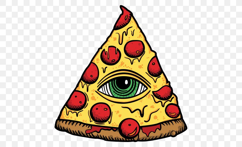 Pizzagate Conspiracy Theory Tenor T-shirt Eye Of Providence, PNG, 500x500px, Pizza, Eye Of Providence, Food, Giphy, Headgear Download Free
