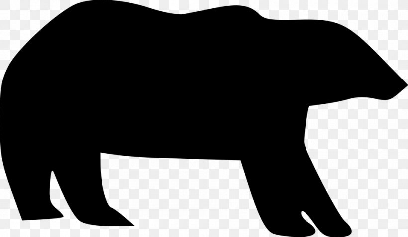 American Black Bear Polar Bear Giant Panda Clip Art, PNG, 960x559px, Bear, African Elephant, American Black Bear, Black, Black And White Download Free