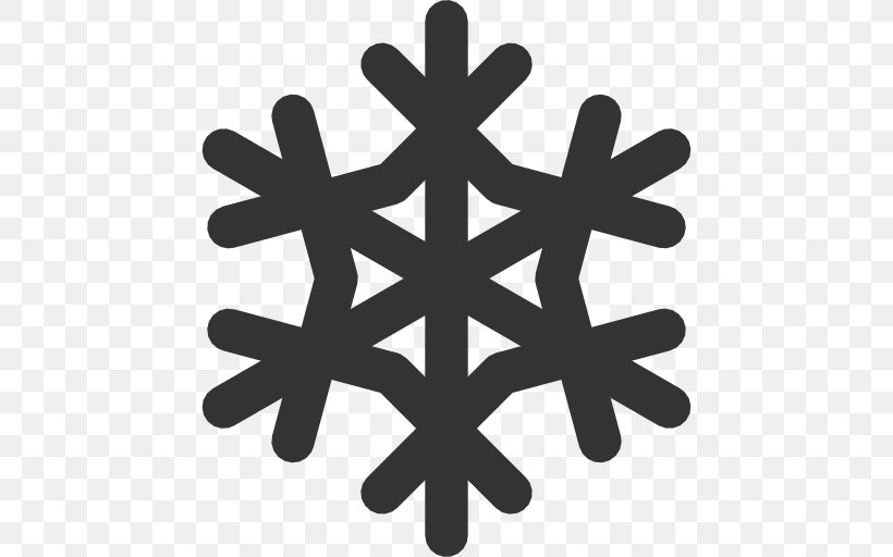 Symbol Snowflake Download, PNG, 512x512px, Symbol, Black And White, Christmas, Leaf, Rain Download Free