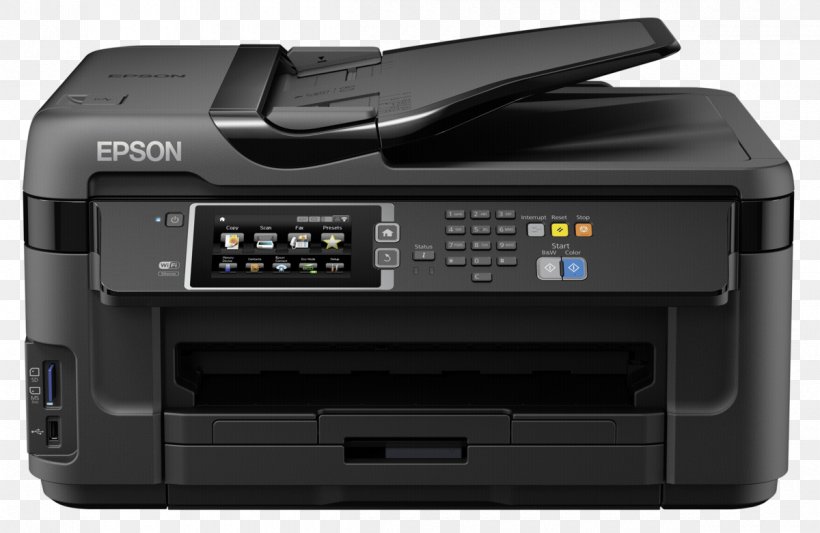Multi-function Printer Epson WorkForce WF-7610 Inkjet Printing, PNG, 1200x781px, Multifunction Printer, Business, Device Driver, Duplex Printing, Electronic Device Download Free