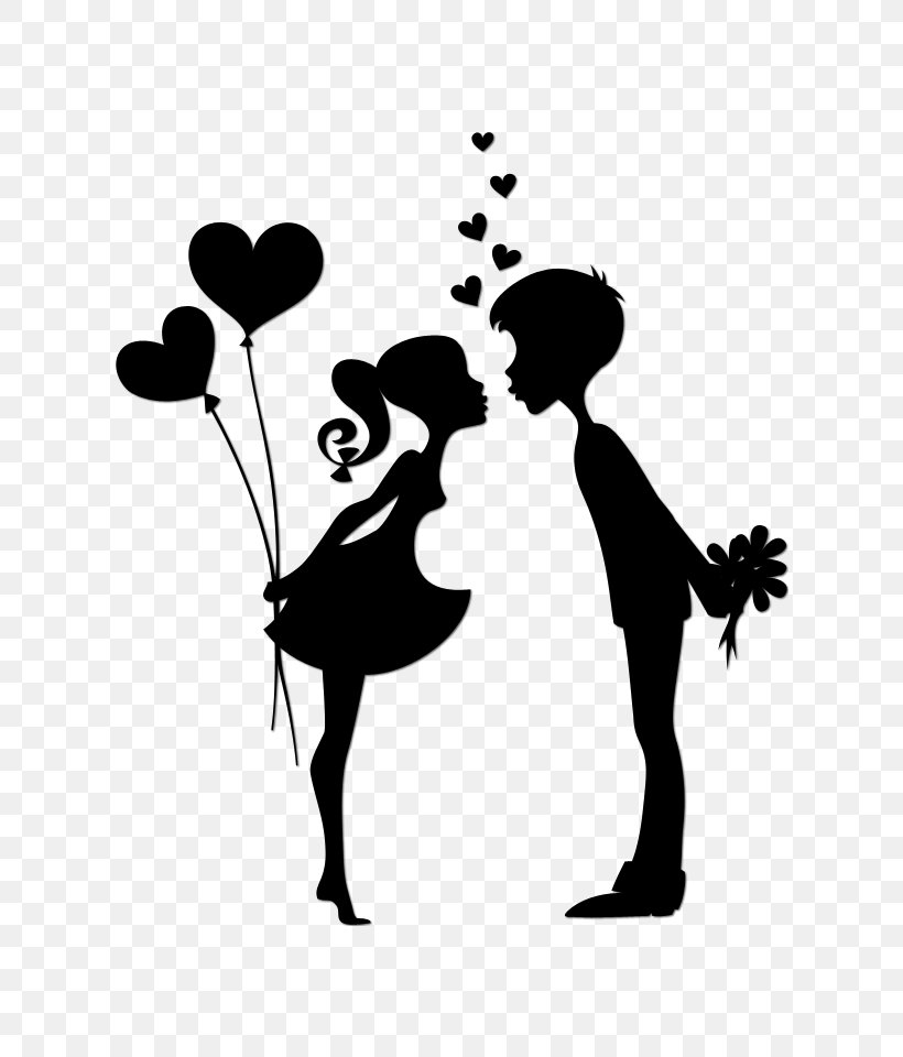Wall Decal Kiss Sticker, PNG, 640x960px, Wall Decal, Art, Black And White, Boy, Couple Download Free
