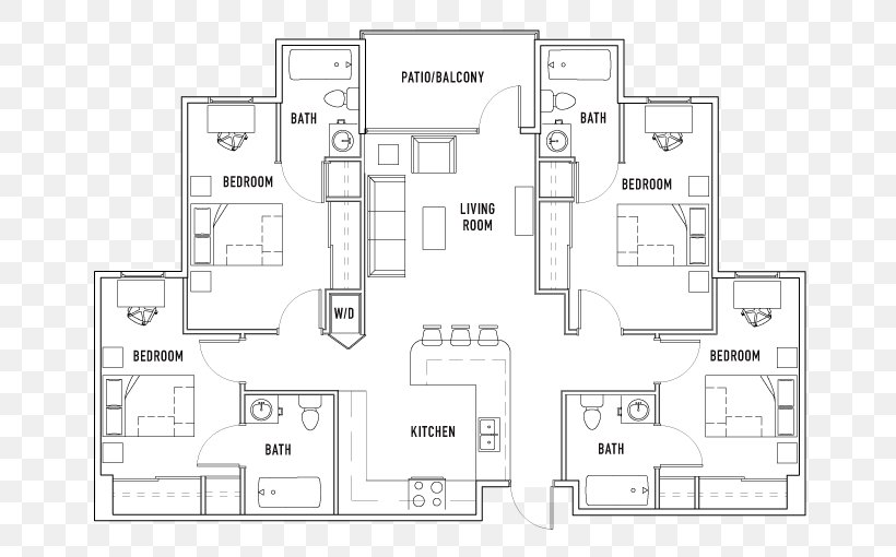 Floor Plan Line, PNG, 755x510px, Floor Plan, Area, Black And White, Diagram, Drawing Download Free