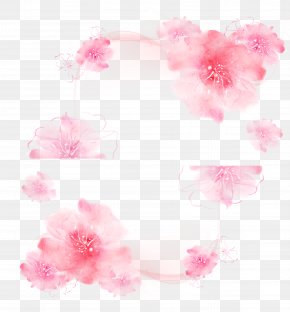 Pink Flowers Pink Flowers Watercolor Painting, Png, 658x500px 