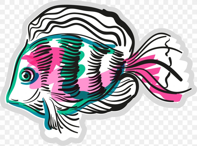 Fish Illustration, PNG, 1532x1135px, Fish, Art, Drawing, Graffiti, Horse Like Mammal Download Free