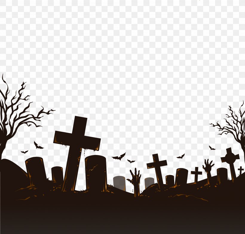 Halloween Icon, PNG, 4166x3975px, Halloween, Black And White, Brand, Cemetery, Coreldraw Download Free