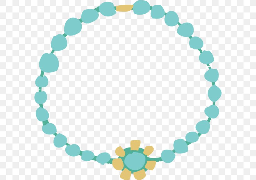 Necklace Picture Frames Borders And Frames Bracelet Stock Photography, PNG, 600x577px, Necklace, Aqua, Bead, Body Jewelry, Borders And Frames Download Free