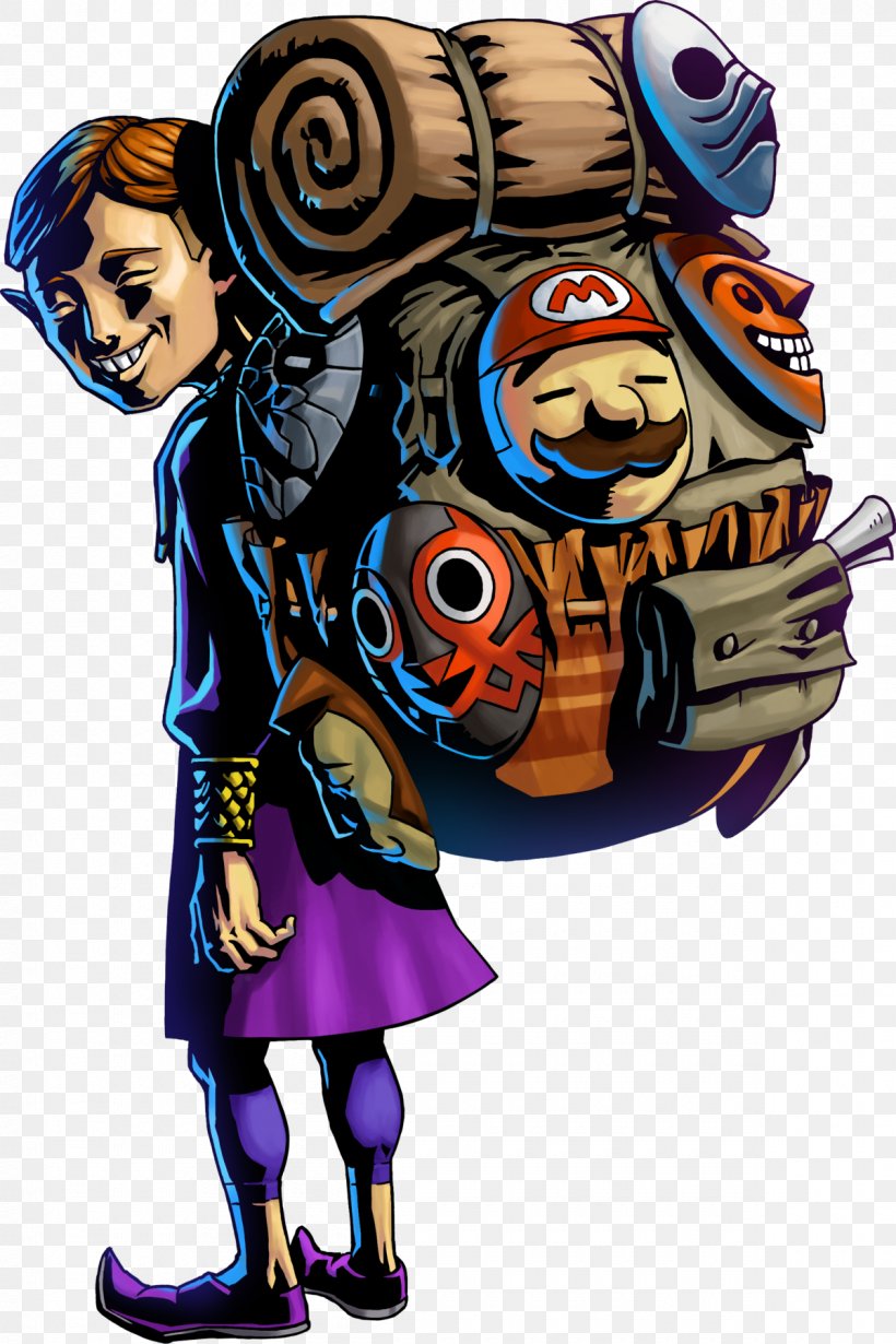 The Legend Of Zelda: Majora's Mask 3D The Legend Of Zelda: Ocarina Of Time The Legend Of Zelda: Breath Of The Wild Link, PNG, 1200x1800px, Legend Of Zelda Majora S Mask, Art, Cartoon, Character, Fictional Character Download Free