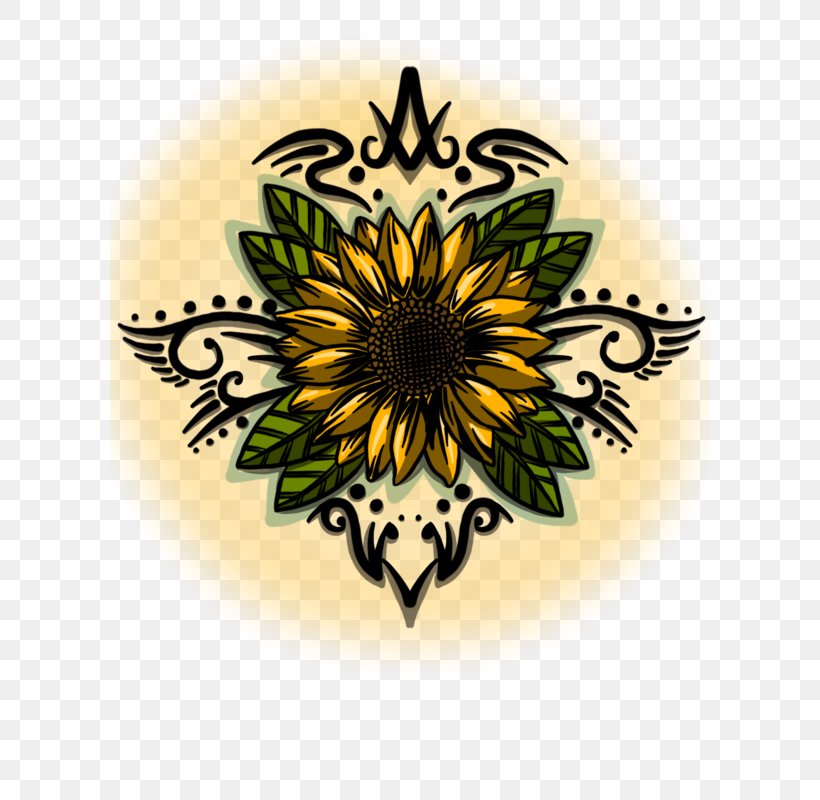 Common Sunflower Tattoo Drawing Art, PNG, 600x800px, Common Sunflower, Art, Drawing, Flora, Flower Download Free