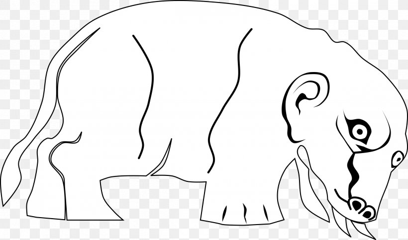 Drawing Elephant Line Art, PNG, 2400x1416px, Watercolor, Cartoon, Flower, Frame, Heart Download Free