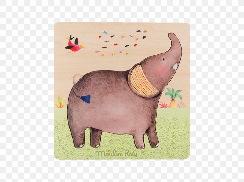 Jigsaw Puzzles Moulin Roty Elephant Toy, PNG, 900x670px, Jigsaw Puzzles, Child, Elephant, Elephants And Mammoths, Fauna Download Free