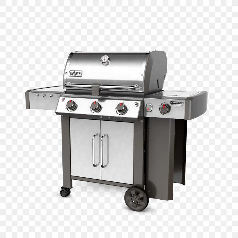 Barbecue Weber-Stephen Products Weber Genesis II LX 340 Weber Genesis II E-310 Natural Gas, PNG, 1800x1800px, Barbecue, Gas, Gas Burner, Gasgrill, Grilling Download Free