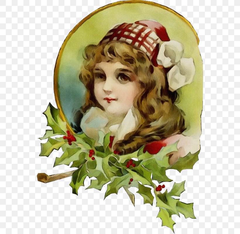 Holly, PNG, 568x800px, Watercolor, Flower, Holly, Leaf, Paint Download Free