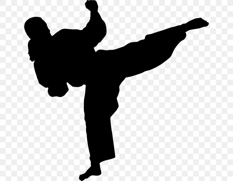 Karate Martial Arts Kick Wall Decal Stencil, PNG, 650x636px, Karate, Arm, Art, Black And White, Decal Download Free