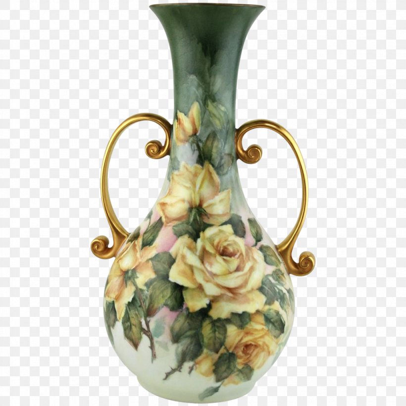 Limoges Still Life: Vase With Pink Roses Porcelain China Painting, PNG, 1023x1023px, Limoges, Art, Artifact, Ceramic, China Painting Download Free