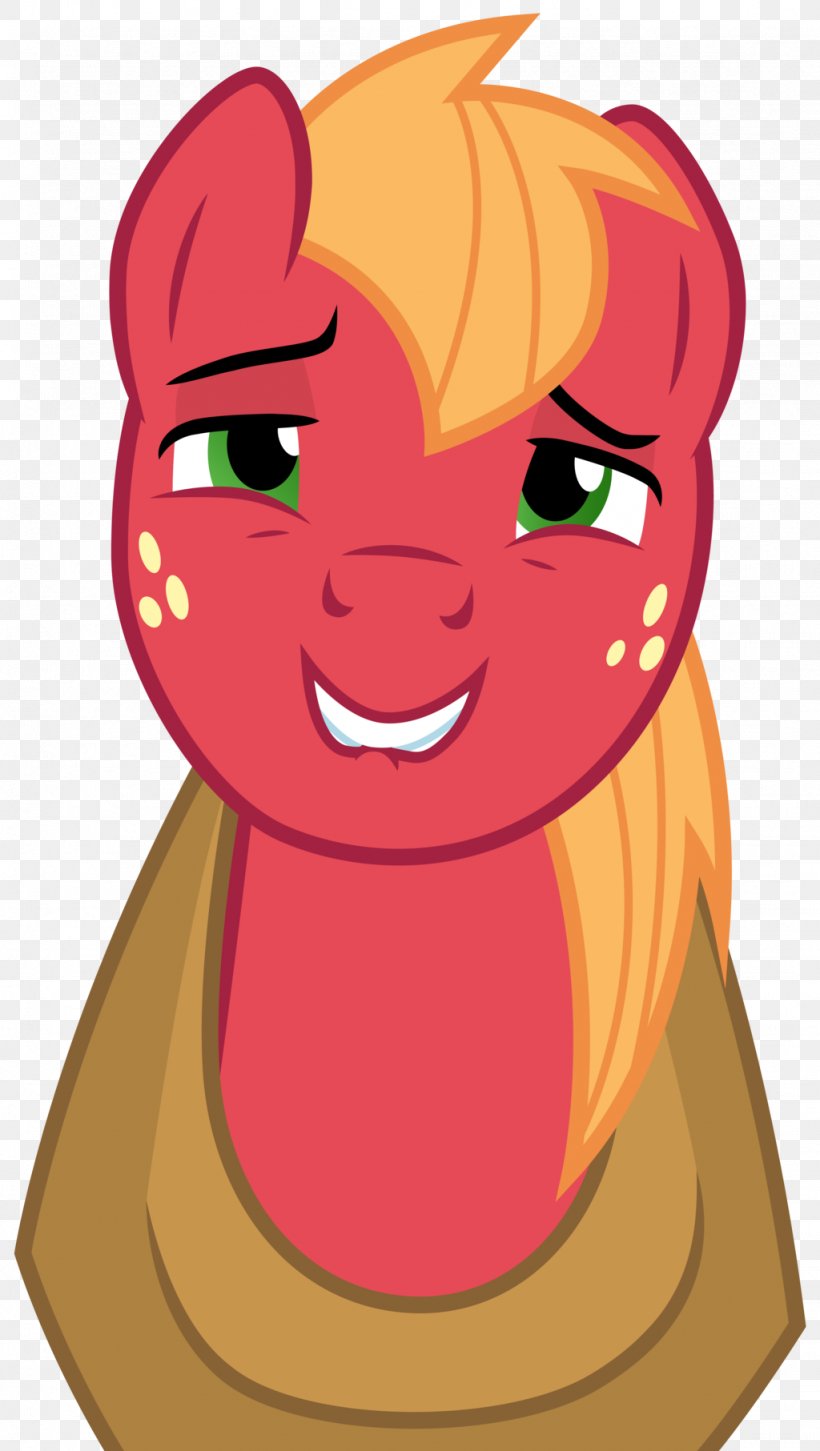 Big McIntosh My Little Pony: Friendship Is Magic Smile Pinkie Pie Smirk, PNG, 1024x1813px, Watercolor, Cartoon, Flower, Frame, Heart Download Free