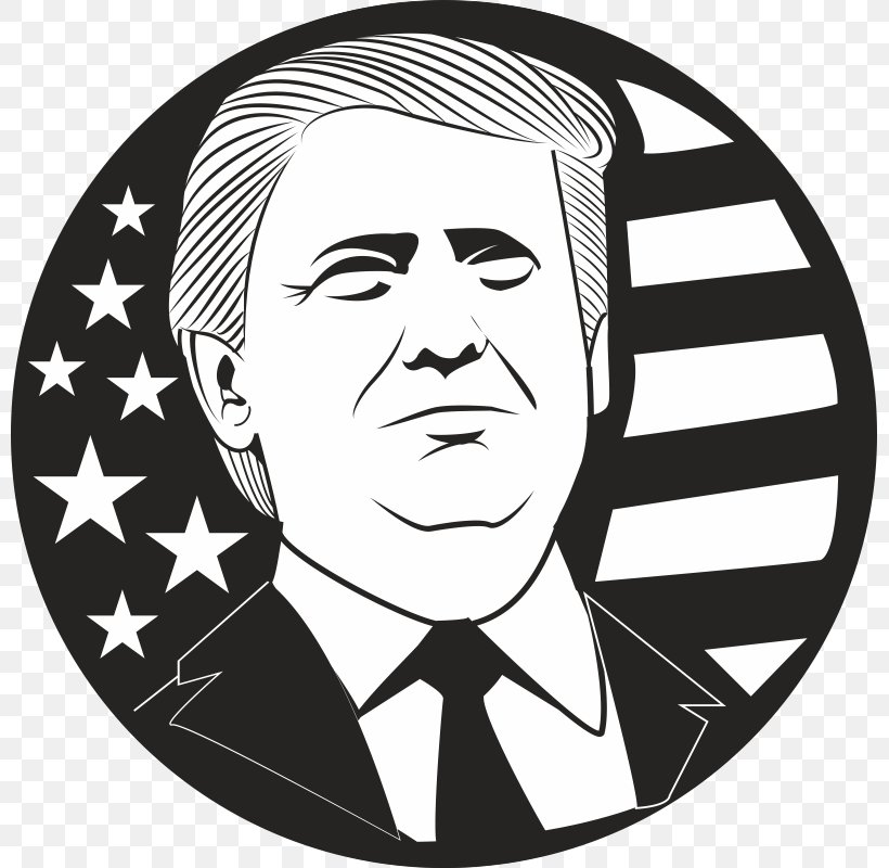 Donald Trump President Of The United States Crippled America, PNG, 800x800px, Donald Trump, Art, Black And White, Crippled America, Drawing Download Free
