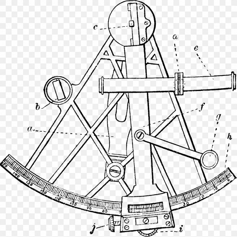 Sextant Drawing Schematic Clip Art, PNG, 1012x1015px, Sextant, Armillary Sphere, Art, Artwork, Astrolabe Download Free