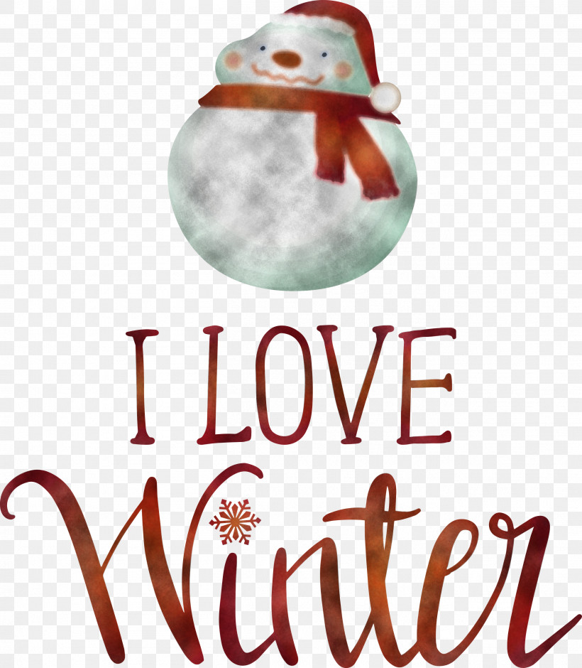 I Love Winter Winter, PNG, 2617x3000px, I Love Winter, Biology, Christmas Day, Christmas Ornament, Christmas Ornament M Download Free