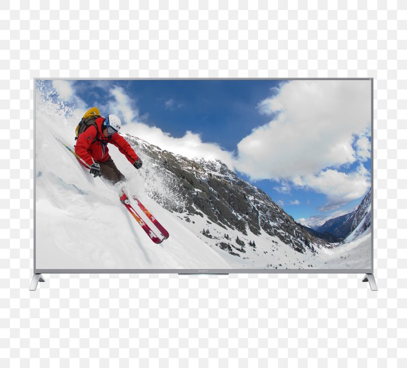 4K Resolution Ultra-high-definition Television LED-backlit LCD Bravia, PNG, 740x740px, 4k Resolution, Adventure, Advertising, Alpine Skiing, Bravia Download Free