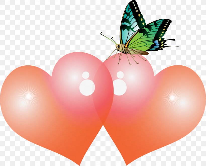 Butterfly Heart Love, PNG, 883x711px, Watercolor, Cartoon, Flower, Frame, Heart Download Free