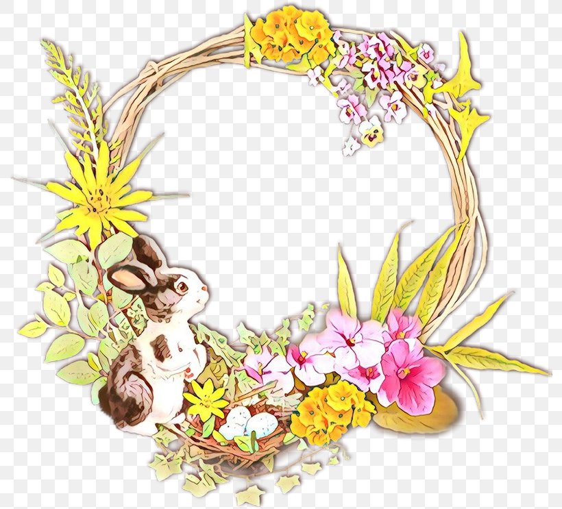 Floral Design Picture Frames Illustration Easter, PNG, 792x743px, Floral Design, Easter, Flower, Lei, Picture Frames Download Free