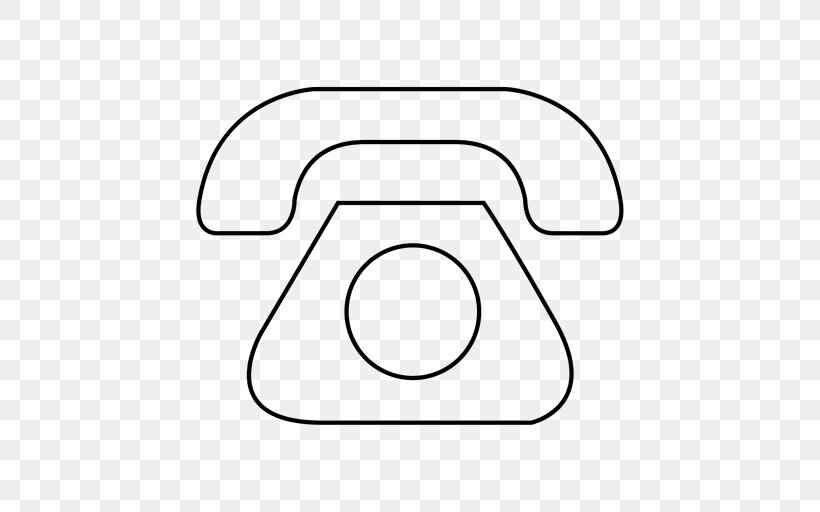Telephone Clip Art, PNG, 512x512px, Telephone, Area, Black, Black And White, Line Art Download Free