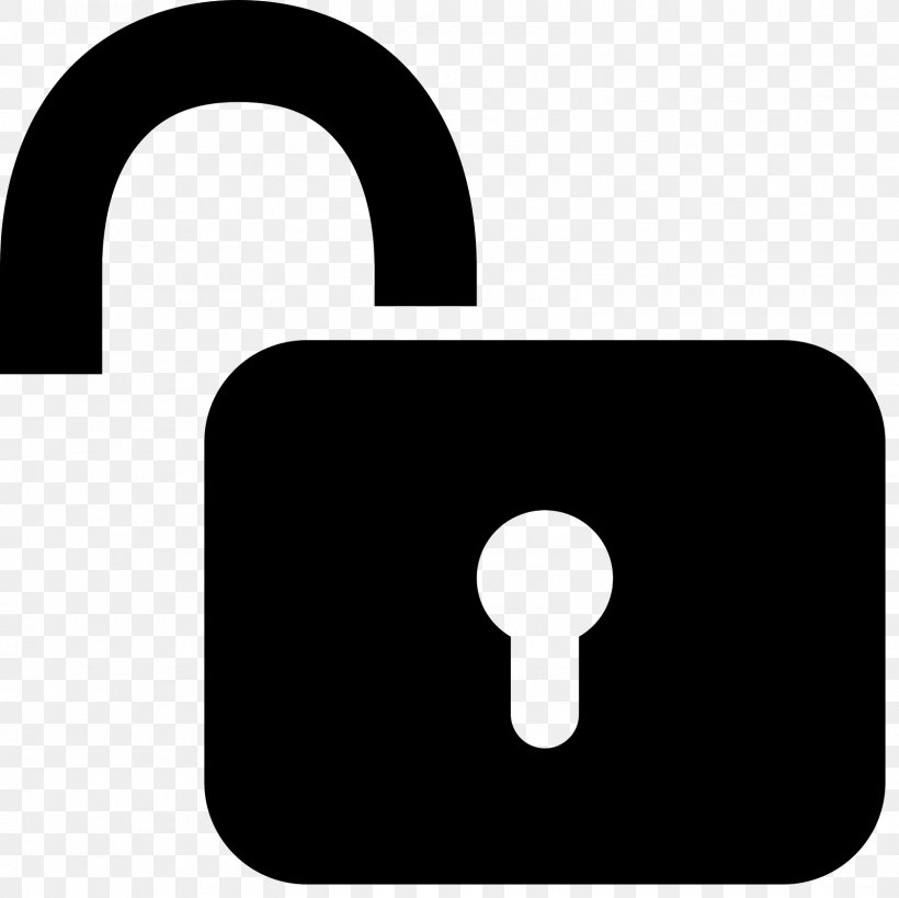 Unlock Lock, PNG, 1600x1600px, Unlock Lock, Android, Black And White, Padlock, Silhouette Download Free