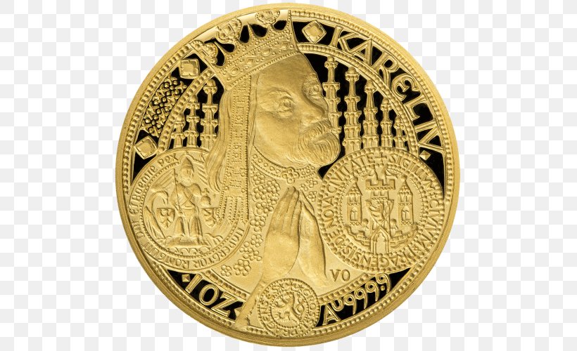 Gold Coin Aurea Numismatics Gold Coin Medal, PNG, 500x500px, Coin, Ancient History, Auction, Brass, Currency Download Free