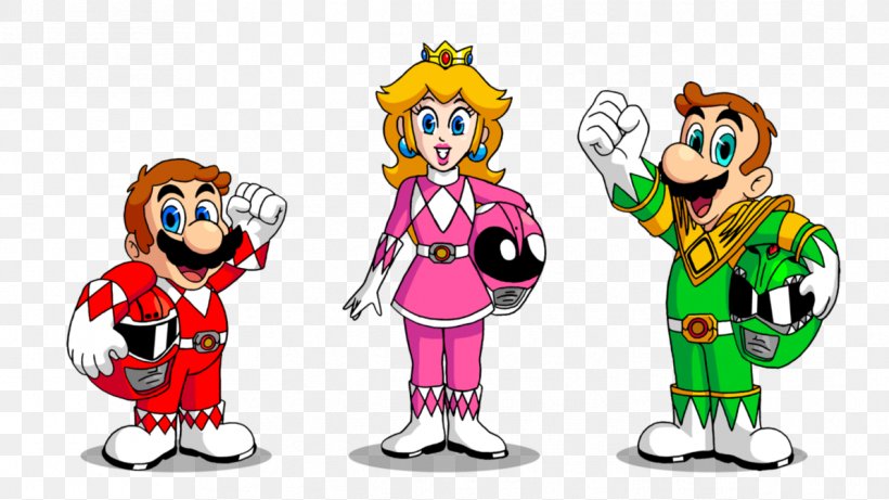 Mario Bros. Luigi Princess Peach Red Ranger Clip Art, PNG, 1191x670px, Mario Bros, Art, Cartoon, Fiction, Fictional Character Download Free