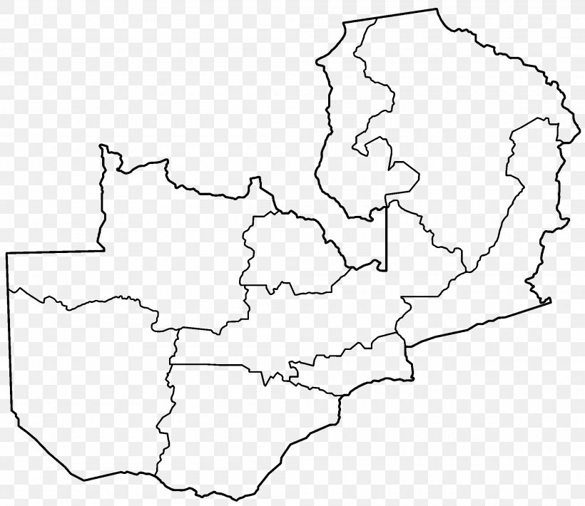 Lusaka Kapiri Mposhi Southern Province Blank Map, PNG, 2000x1734px, Lusaka, Area, Black And White, Blank Map, Diagram Download Free