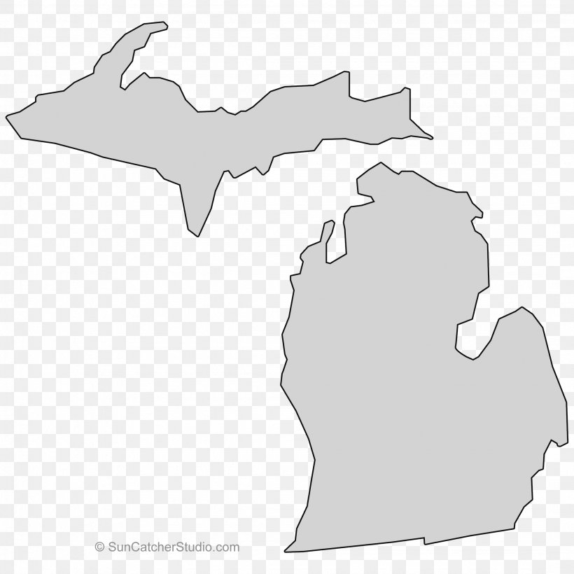Michigan Massachusetts Map Clip Art Image, PNG, 2148x2148px, Michigan, Area, Black And White, Blank Map, Geography Download Free