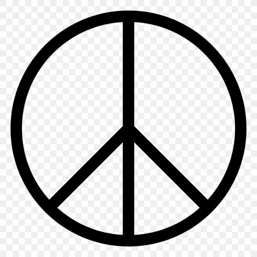 Peace Symbols Clip Art, PNG, 900x900px, Peace Symbols, Area, Black And White, Campaign For Nuclear Disarmament, Document Download Free