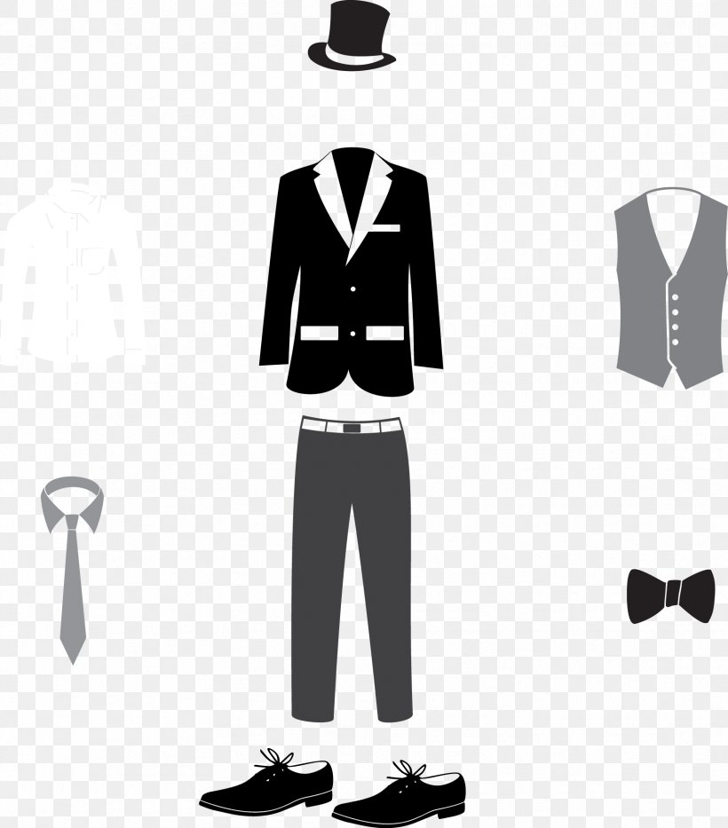 Suit Formal Wear Clothing Clip Art, PNG, 1721x1959px, Suit, Black, Black And White, Black Tie, Brand Download Free