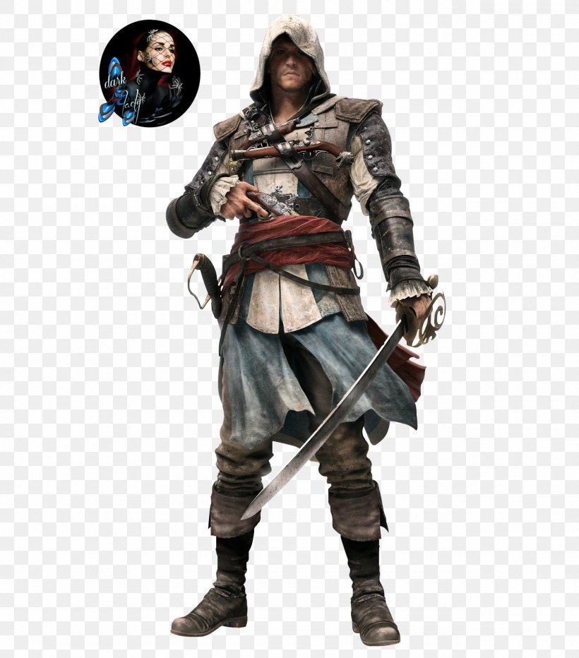 Assassin's Creed IV: Black Flag Assassin's Creed III PlayStation 4 PlayStation 3 Assassins, PNG, 1280x1456px, Assassin S Creed Iv Black Flag, Action Figure, Armour, Assassin S Creed, Assassin S Creed Iii Download Free