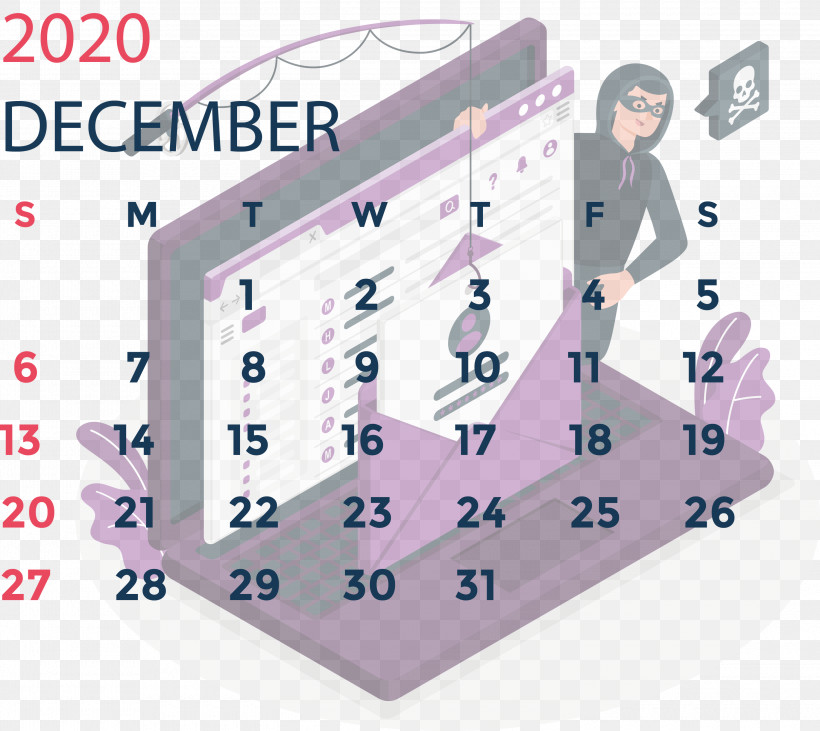 December 2020 Printable Calendar December 2020 Calendar, PNG, 3000x2678px, December 2020 Printable Calendar, Angle, December 2020 Calendar, Line, Meter Download Free