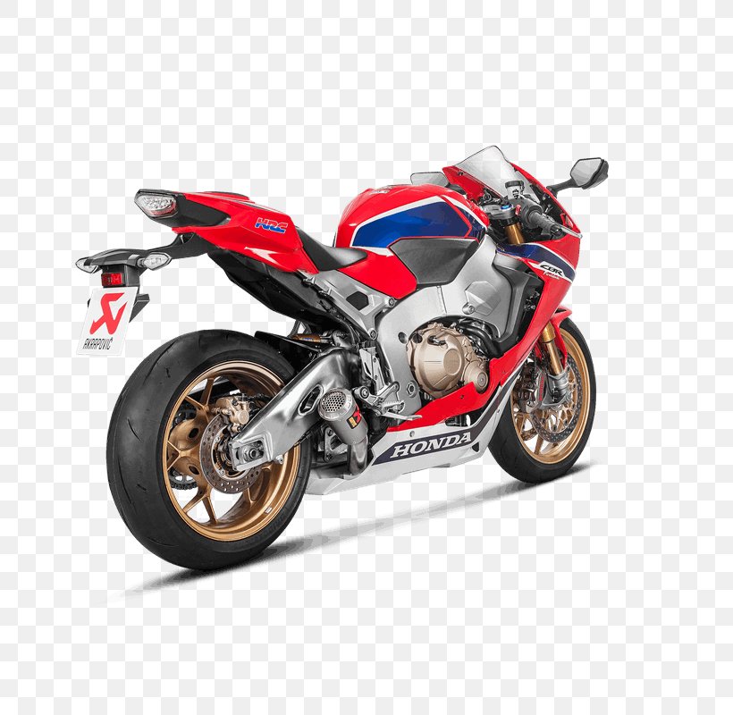 Exhaust System Car Honda CBR1000RR Akrapovič Motorcycle, PNG, 800x800px, 2017, Exhaust System, Aftermarket Exhaust Parts, Automotive Exhaust, Automotive Exterior Download Free