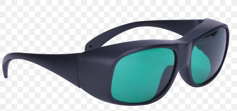 Goggles Laser Protection Eyewear Glasses Light, PNG, 3905x1833px, Goggles, Aqua, Blue, Eyewear, Glasses Download Free